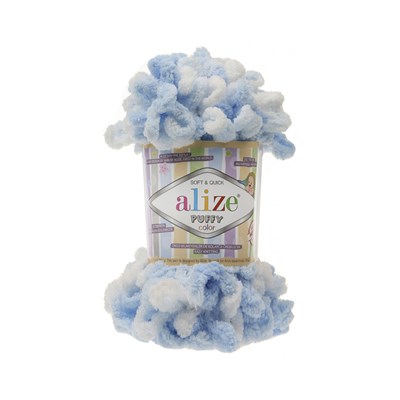 Пряжа Alize Puffy Color 100% Микрополиэстер 100гр №5865 - фото 10120