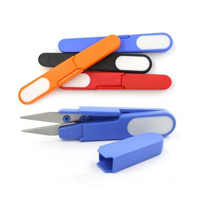 Ножницы для обрезки лески, нитей с пластик колпачком - фото 10435