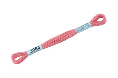 Нитки д/вышивания "Gamma" мулине 100% хлопок 8м №3084 гр.розовый - фото 11044