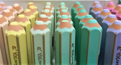 Ластик в форме карандаша, 2B, цвет ассорти - фото 11934