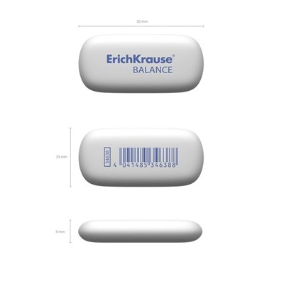 Ластик ErichKrause Balance Mini, 40 х 22 х 12 мм, мягкий, гипоаллергенный - фото 12326