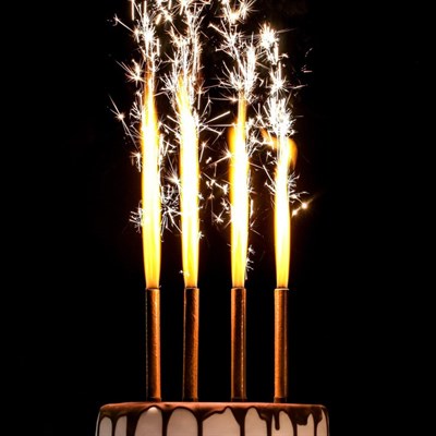 Набор тортовых свечей "Фонтаны", 12,5 см, 4 шт - фото 12854