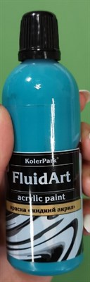 Краска для Fluid Art 80мл Морская УЦЕНКА - фото 12985