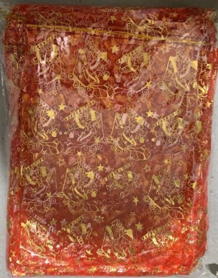 Мешочек подарочный органза "Сани" 25*35см, Красный - фото 13946