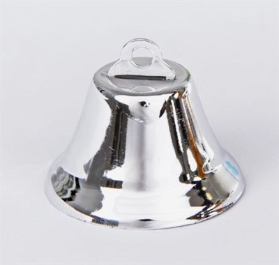 Колокольчик, размер 1 шт. 3,8см, цвет серебряный - фото 14255