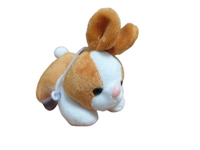 Кролик плюшевый с подвеской на присоске, 11см, цвет ассорти - фото 14611