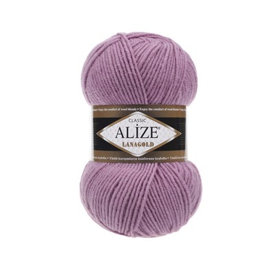 Пряжа Alize lanagold classic 51% акрил/49% шерсть 100гр №28 Роза 104253 - фото 15112