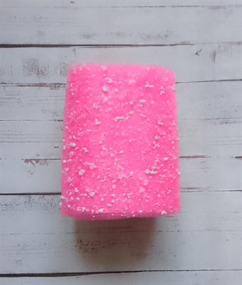 Сетка снег рулон розовый 15см*22м  - фото 15512