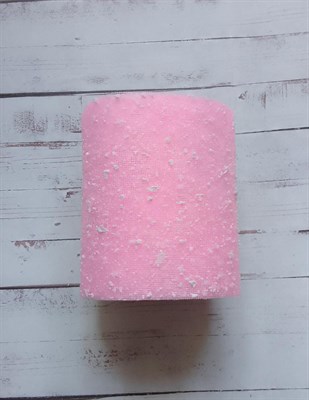 Сетка снег рулон светло-розовый 15см*22м  - фото 15513