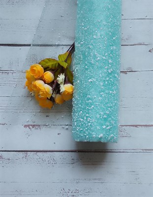 Сетка снег рулон 0,5*4м, цв. светло-бирюзовый - фото 15536