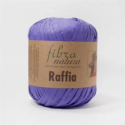 Пряжа Raffia 40гр (переработанные листья пальмы), 90м цвет 116-08 фиолетовый - фото 15574