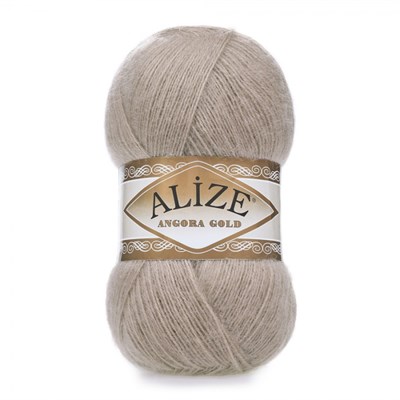 Пряжа Alize Angora gold 80% акрил/20% шерсть 100гр, цв.541 Норка  - фото 16367