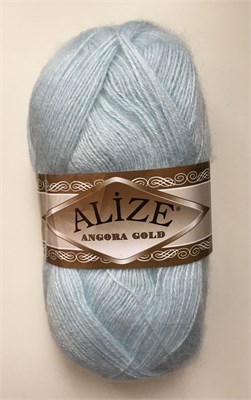 Пряжа Alize Angora gold 80% акрил/20% шерсть 100гр, цв.514 Зимнее небо 104921 - фото 16368