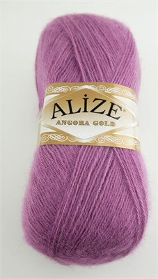 Пряжа Alize Angora gold 80% акрил/20% шерсть 100гр, цв.28 Роза 104925 - фото 16371