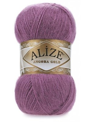 Пряжа Alize Angora gold 80% акрил/20% шерсть 100гр, цв.440 Т.роза 104943 - фото 16387