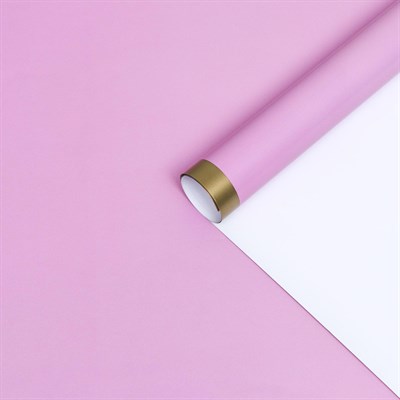 Бумага глянцевая "Золотая полоса", розовая, 1*0,7м, 2шт - фото 16482