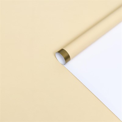 Бумага глянцевая "Золотая полоса", нежно-желтая, 1*0,7м, 2шт - фото 16483