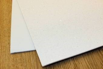 Фоамиран А4 глиттер 1,5мм белый  - фото 17545