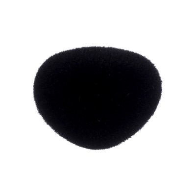 Нос винтовой с заглушкой, ворсистый, черный, н-р 4шт, 2,3×1,9см - фото 17701