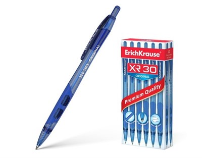 Ручка шариковая автоматическая XR-30, 0.7мм, синяя - фото 17718