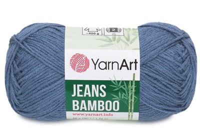 Пряжа YarnArt Jeans Bamboo 50% бамбук/50% акрил 50г, Цв.124 Джинс 106197 - фото 18016