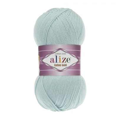 Пряжа Alize cotton gold 55% хлопок/45% акрил №522 Мятный 106256 - фото 18073