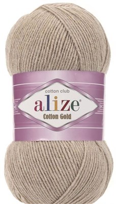 Пряжа Alize cotton gold 55% хлопок/45% акрил №152 Бежевый меланж 106332 - фото 18094