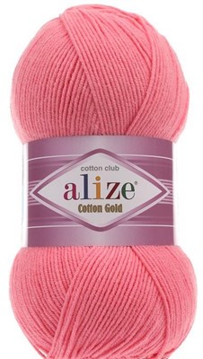 Пряжа Alize cotton gold 55% хлопок/45% акрил №33 Яр.розовый 106342 - фото 18104