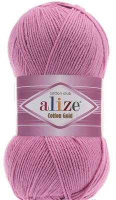 Пряжа Alize cotton gold 55% хлопок/45% акрил №98 Розово-сиреневый 106343 - фото 18105