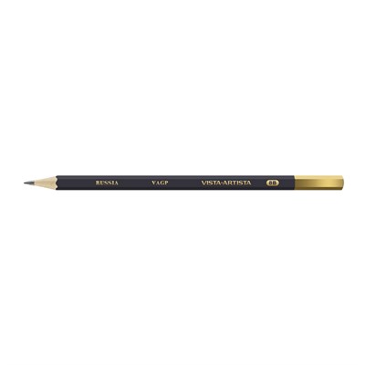 Чернографитный карандаш заточенный VISTA-ARTISTA VAGP 8М (8B) 1шт - фото 18175