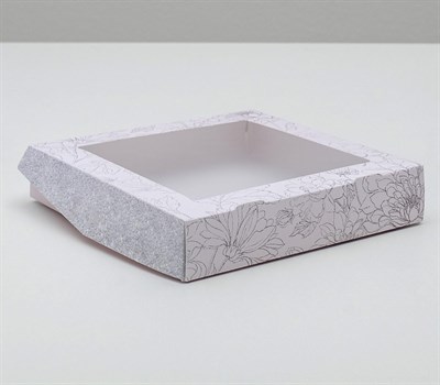 Коробка складная «Flowers», 20*20*4см - фото 18211