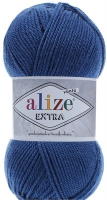 Пряжа Alize Extra 90% акрил/10% шерсть 100гр/220м №409 Джинс 106380 - фото 18589