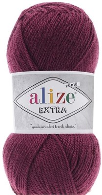 Пряжа Alize Extra 90% акрил/10% шерсть 100гр/220м №306 Сливовый 106392 - фото 18601