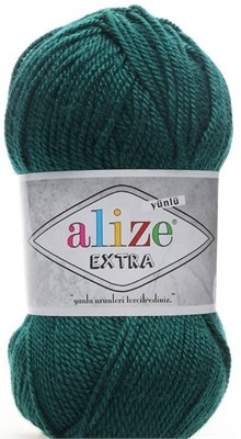 Пряжа Alize Extra 90% акрил/10% шерсть 100гр/220м №598 Зел.трава 106397 - фото 18606