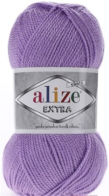 Пряжа Alize Extra 90% акрил/10% шерсть 100гр/220м №247 Лиловый 106402 - фото 18611