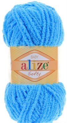 Пряжа Alize Baby Softy микрополиэстер 100% №364 Голубая бирюза 106407 - фото 18615