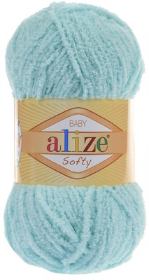 Пряжа Alize Baby Softy микрополиэстер 100% №669 Мятный - фото 18618