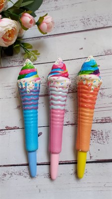 Ручка гелевая сквиш "Мороженое" - фото 20496