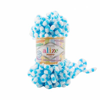 Пряжа Alize Puffy Color 100% Микрополиэстер 100гр №6459 108227 - фото 20516