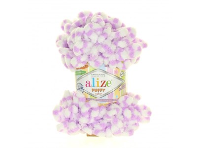 Пряжа Alize Puffy Color 100% Микрополиэстер 100гр №6458 - фото 20517