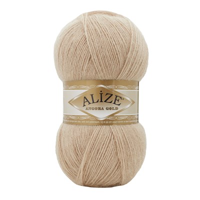 Пряжа Alize Angora gold 80% акрил/20% шерсть 100гр, цв.524 Бежевый 108246 - фото 20535