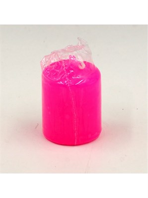 Свеча классическая пеньков 50*40мм цв. розовый  - фото 20710