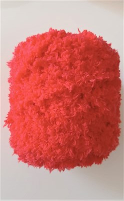 Пряжа махровая Китай 100гр цв. коралл - фото 21135