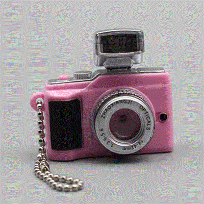 Кукольный фотоаппарат 4*4 см, розовый, 1 шт - фото 21270