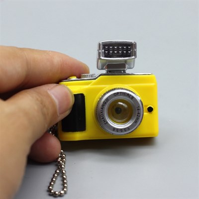 Кукольный фотоаппарат 4*4 см, желтый, 1 шт - фото 21271