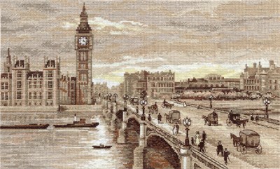 Панна н-р д/вышивки золотая серия Лондон. Вестминстерский мост ГМ-1254  - фото 21528