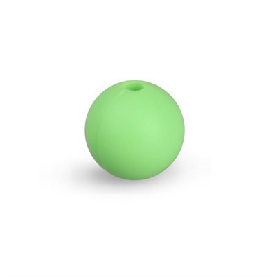 Бусина силиконовая н-р 4 шт. цвет зеленый 12 мм - фото 22601