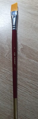 Кисть синтет Китай скошенная №8 1шт длинная ручка - фото 23233