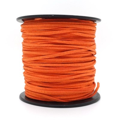 шнур замшевый оранжевый 2,3мм, 1м - фото 23534