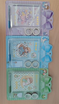 Детский набор блокнот скотч бумага для заметок аниме   - фото 23549